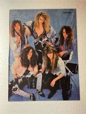 Skid Row Band Pinup - 80s Rock Photo